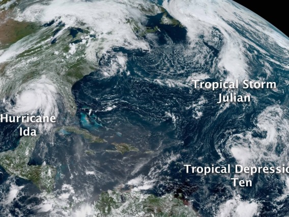 Hurricanes as seen from space