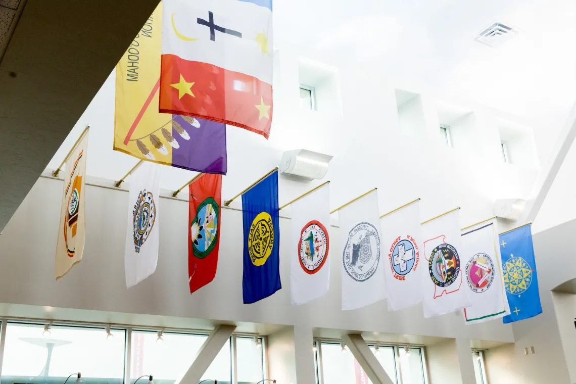 Native Nations Flag Exhibit